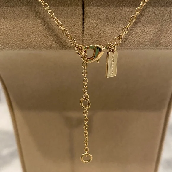 NWOT Coach Charm Necklace and Earrings Set - Picture 8 of 12